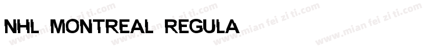 NHL Montreal Regula字体转换